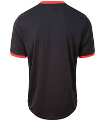 JC044 Jet Black-Fire Red Back