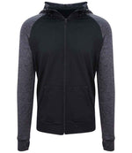 JC057 Black/Black Slate Melange Front