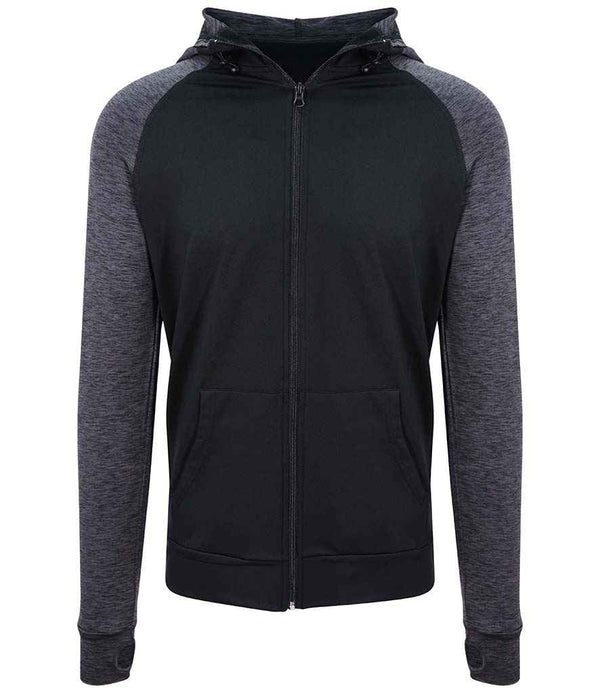 JC057 Black/Black Slate Melange Front