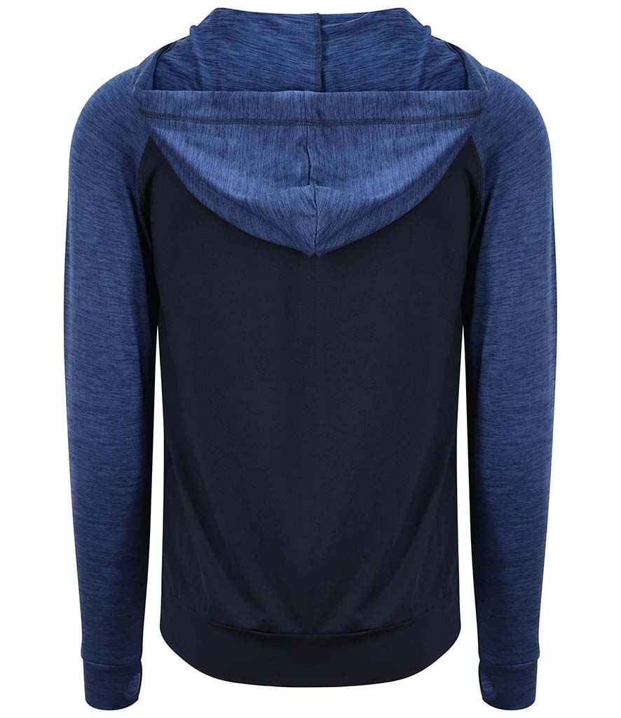 Personalised Awdis Cool Contrast Zoodie – Long Sleeve Sports Hoodie With Thumb Holes (JC057)