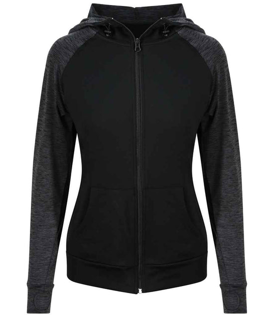JC058 Black/Black Slate Melange Front