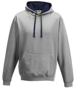 JH003 Heather Grey/New French Navy Front