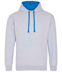 JH003 Heather Grey/Sapphire Blue Front