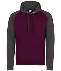 JH009 Burgundy/Charcoal Front