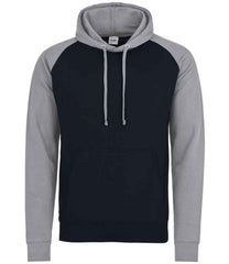 JH009 Oxford Navy/Heather Grey Front