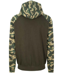 JH009 Solid Green/Green Camo Back