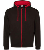 JH053 Jet Black/Fire Red Front