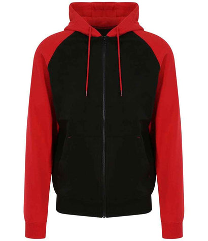 JH063 Jet Black/Fire Red Front