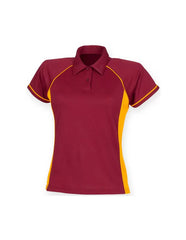 LV371 -Finden and Hales Ladies Performance Piped Polo Shirt
