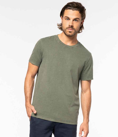 NS315 Washed Organic Khaki Model