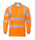 PW059 - Hi-Vis Long Sleeve Polo Shirt