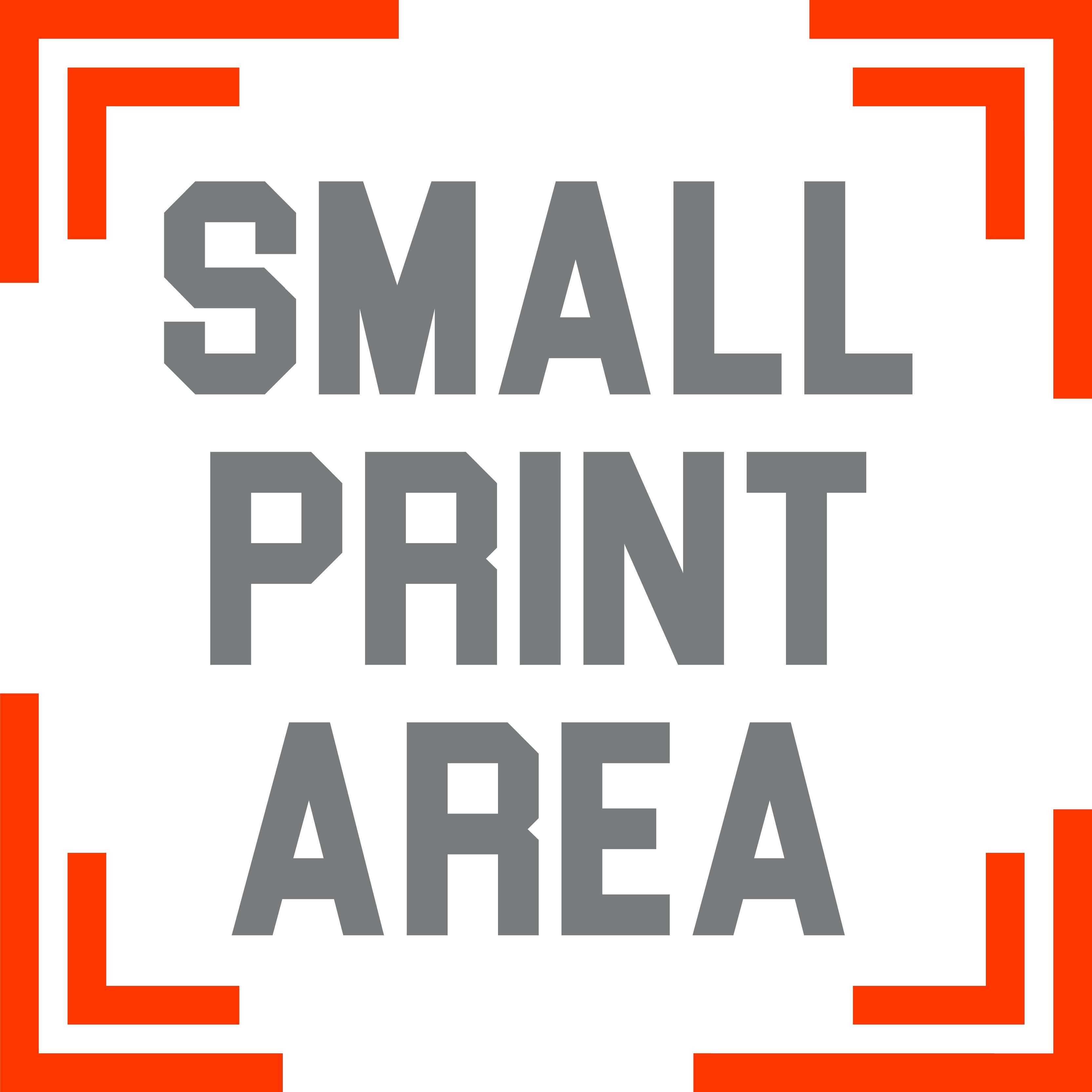 Print Area - Front - Small - 1 logo