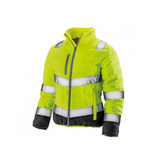 Hi-Vis Safeguard Soft Padded Safety Jacket - Ladies Fit