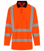 Hi-Vis Long Sleeve Polo Shirt