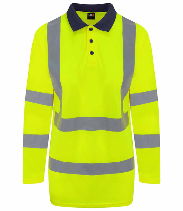 Hi-Vis Long Sleeve Polo Shirt
