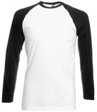 SS32 - Contrast Long Sleeve Baseball T-Shirt
