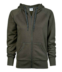 T5436 - Ladies Fashion Zip Hooded Sweatshirt