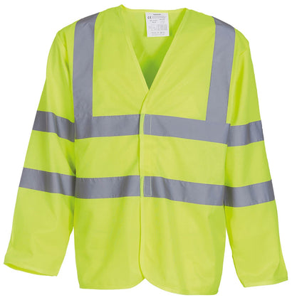Long Sleeve Hi-Vis Waistcoat