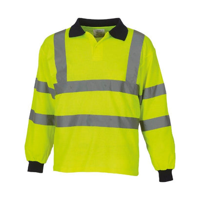 Hi-Vis Long Sleeve Polo Shirt