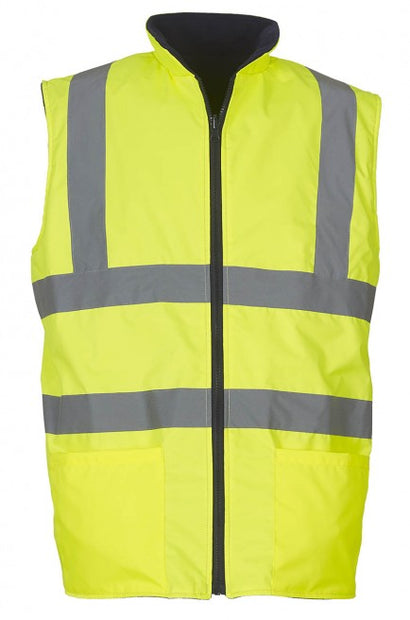Hi-Vis Reversible Fleece Bodywarmer